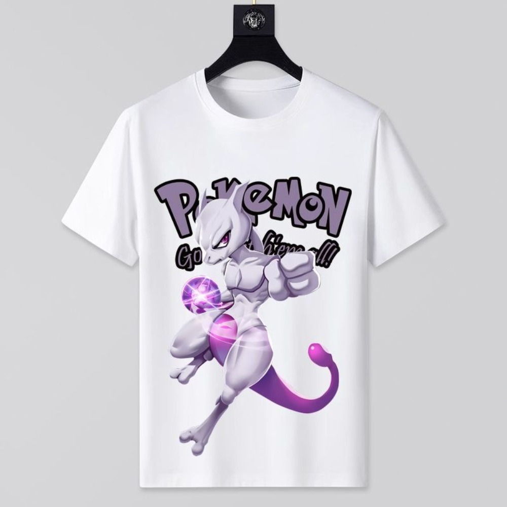 Anime Merchandise Store Japan - Kaus Putih Gambar Pokémon Baru Musim