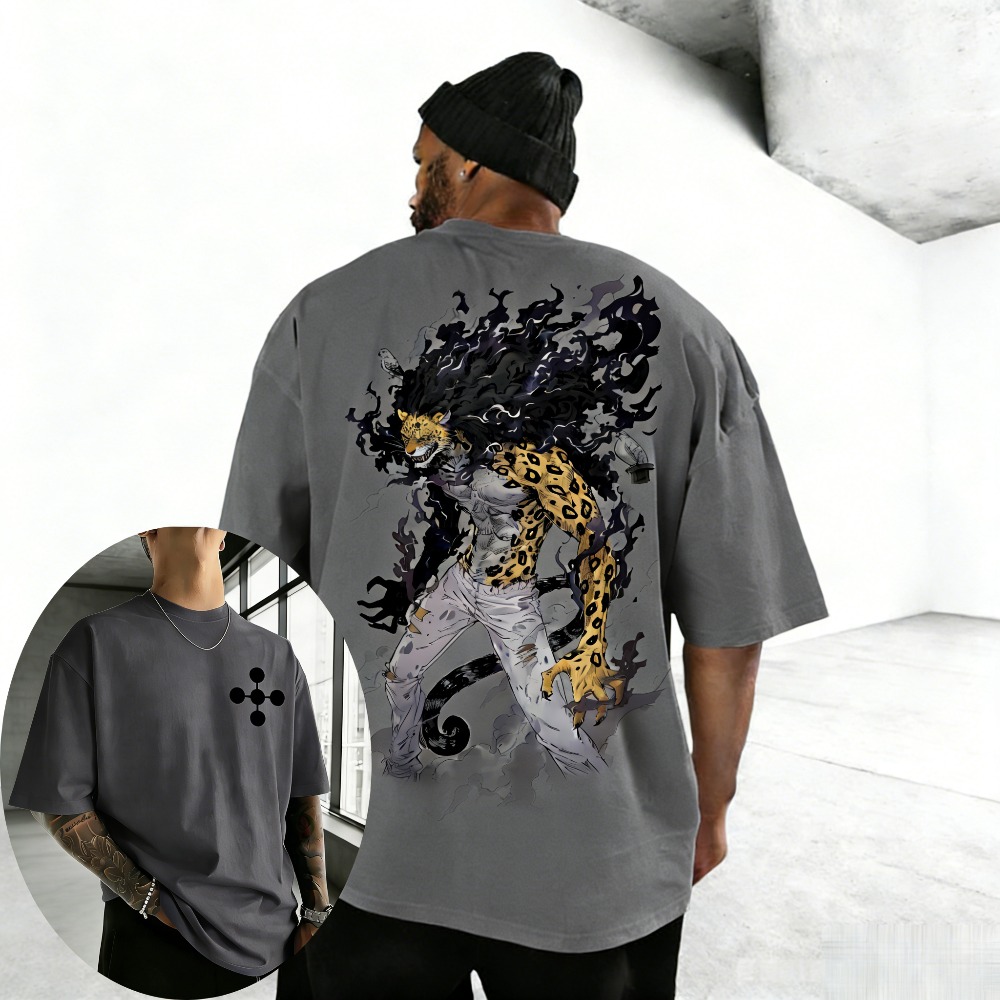 Anime Merchandise Store Japan - Kaos Katun Unisex Rob Lucci One