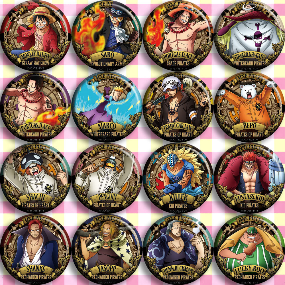Lencana Anime ONEPIECE Gaya C  - Anime Merchandise In Japanese ulasan dan harga